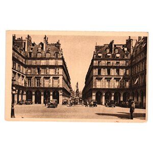 Vintage Postcard Place De Rivoli Rue Des Pyramides Paris Yvon Editions French
